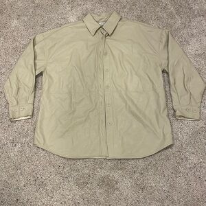 Women’s Leather Shacket 2X